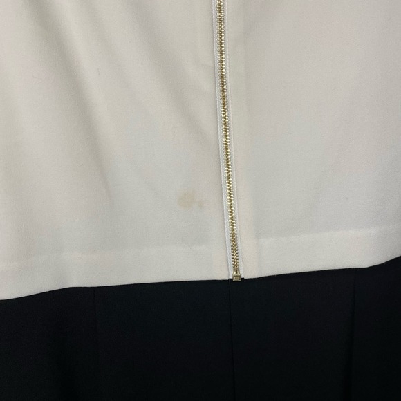 Ivanka Trump Ivory Top Black Sheath Dress size 12 NEW Sleeveless Career Business - Picture 4 of 13